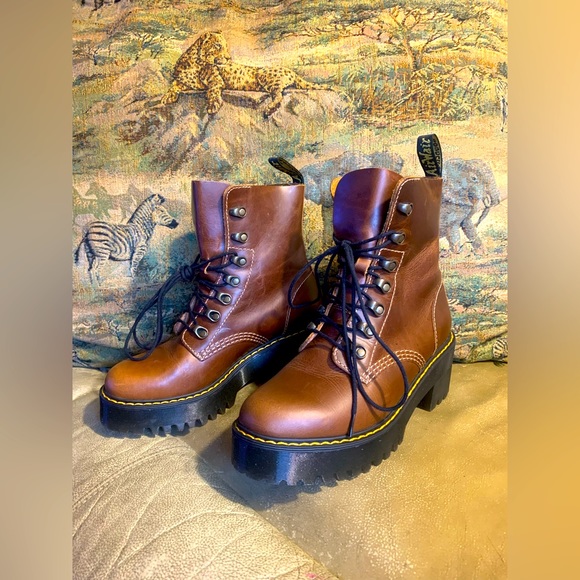 Dr. Martens Shoes Dr Martins Leona Boot In Butterscotch Poshmark